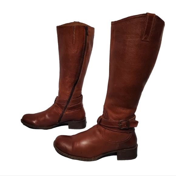 b.o.c. Shoes - Boc Brown Leather Cowboy Western Riding Boots Women's Size 7.5